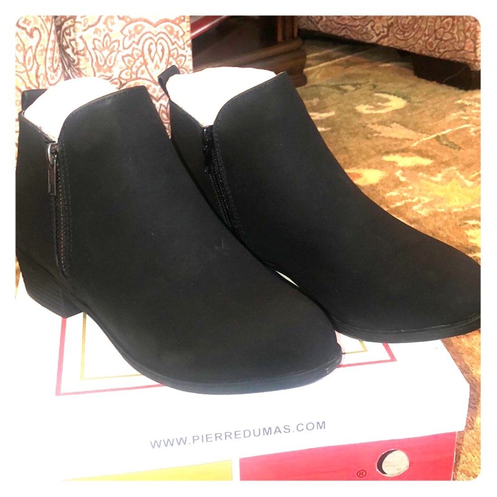 Pierre Dumas Black Zoey Booties NEVER WORN!!!